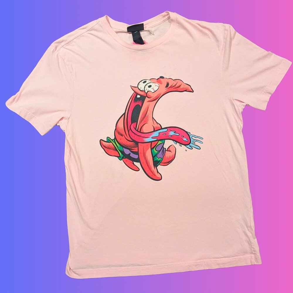 H&M, Pink, Patrick from Sponge Bob Square Pants T-Shirt Size M